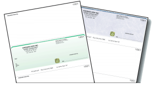 Laser Cheques transparent