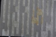 Viscose Rug Coffee Stain Removed Before