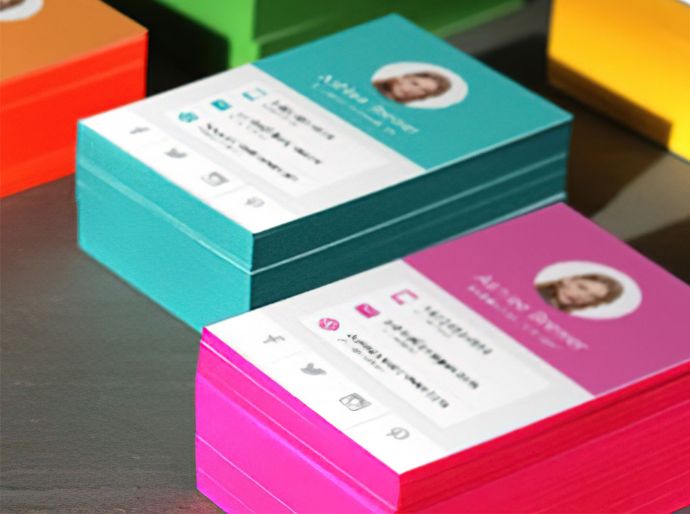 Painted edge business card printing cheap in the USA
