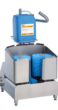 Stiefelreiniger Typ 23800 mit blauen Bürsten | Boot cleaner type 23800 with blue brushes