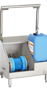 Sohlenreiniger Typ 23820 mit blaue Bürsten_ Sole cleaner type 23820 with blue brushes