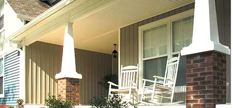 Vinyl Siding vinyl siding on a porch