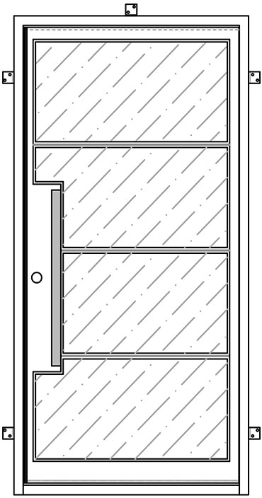 Modern Iron Pivot Door Modern Iron Pivot Door