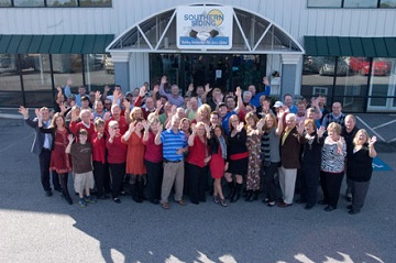 Over 50 Years of Service a group of our employees standing outside