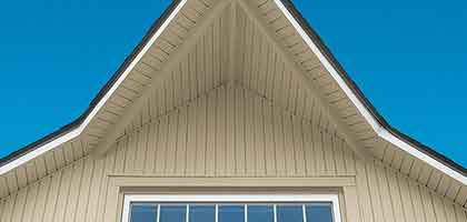 Soffit and Fascia vinyl soffit and fascia on a home